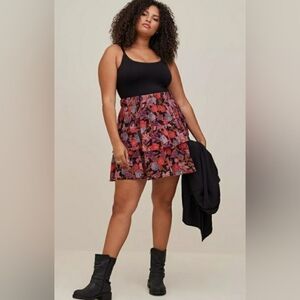 Torrid Tiered Ruffle Mini Skirt